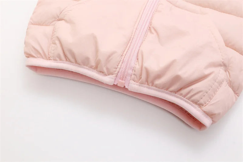 2025 Kids Hooded Cotton Jacket – Boys & Girls Winter Thick Warm Zipper Coat 2-6Y