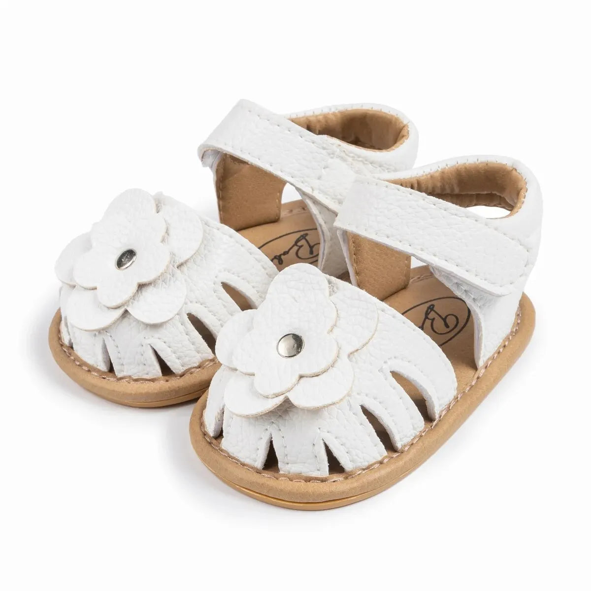 Baby Girl Flower Sandals – Soft Sole Non-Slip Dress Shoes