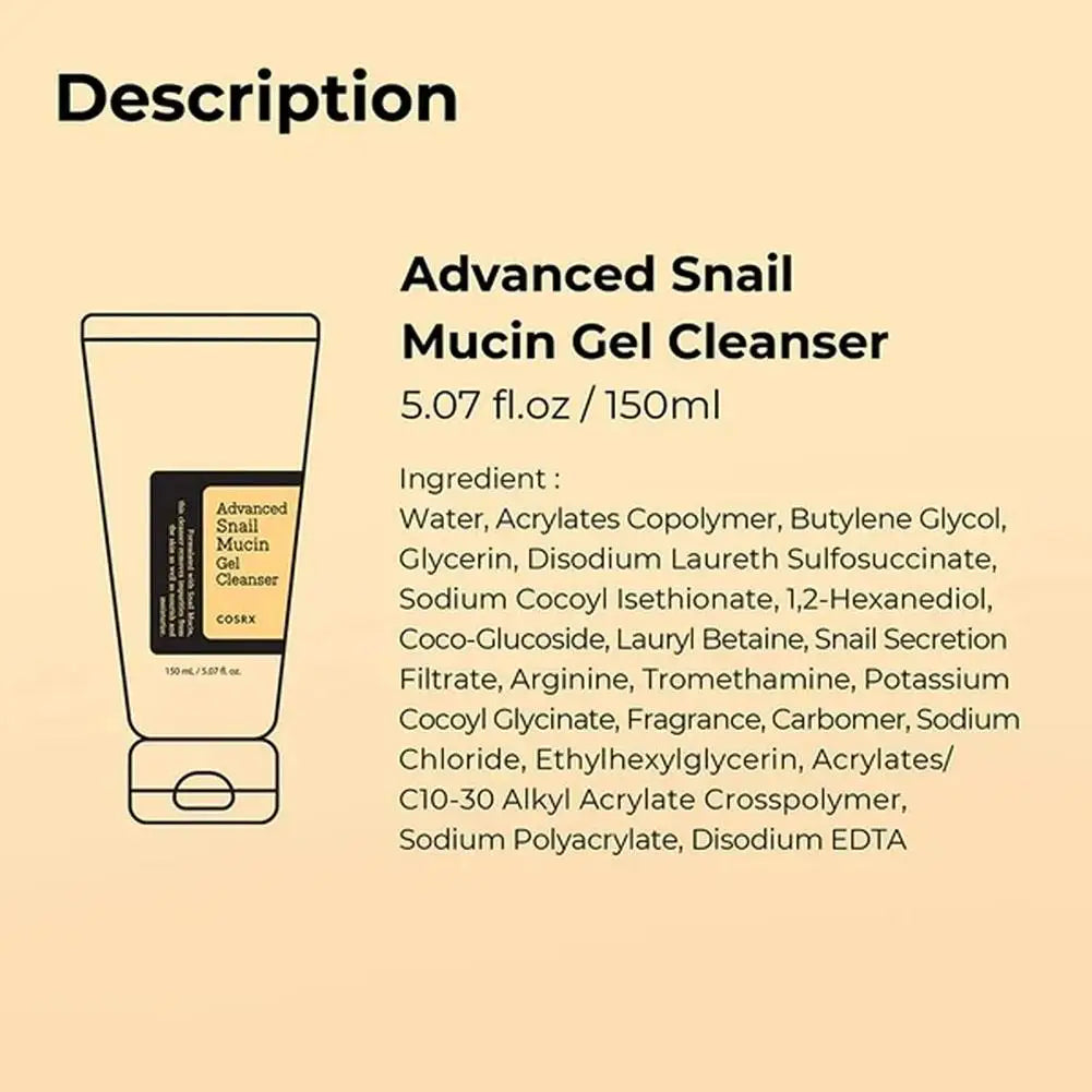 Advanced Snail 96 Mucin Power Essence/Cleanser/Cream – Korean Skincare for Deep Moisturizing & Nourishing Facial Care