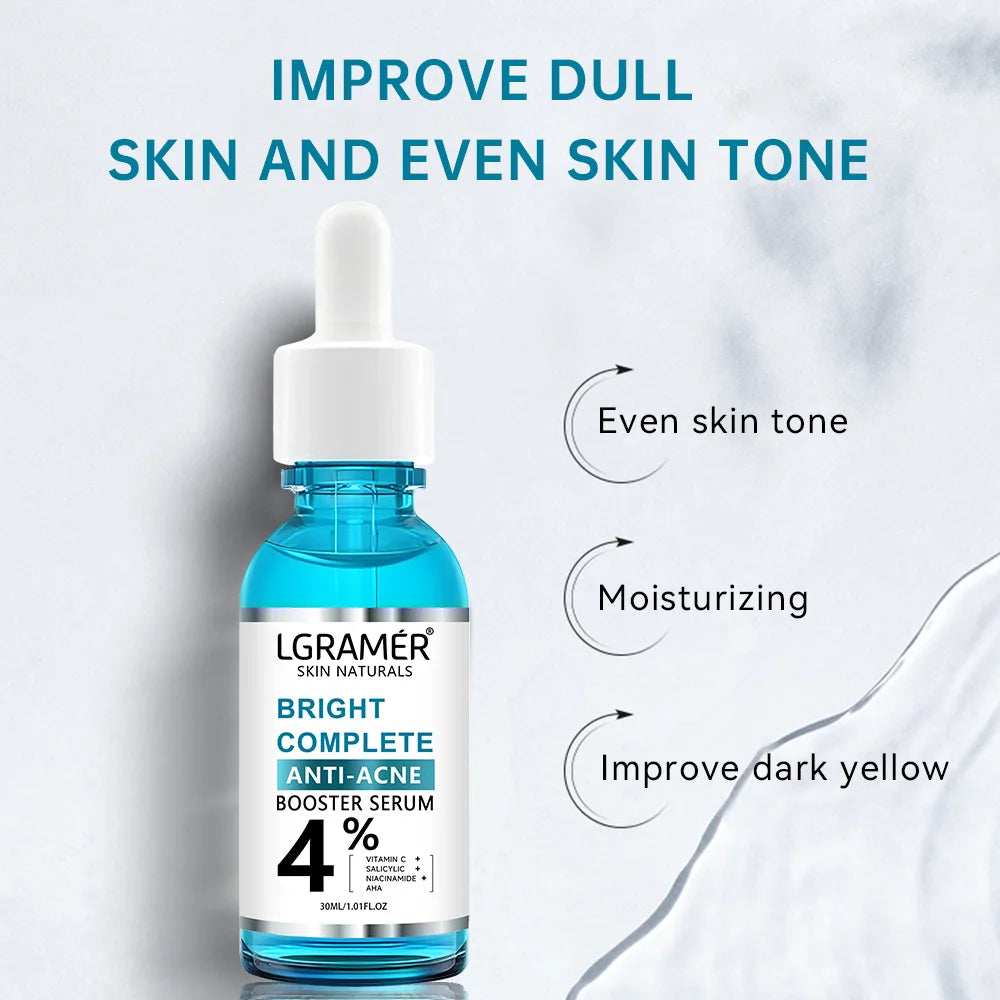 Garnier Bright Complete Facial Essence – 30X Vitamin C & Niacinamide Enhanced Serum for Acne Repair, Brightening & Skin Renewal