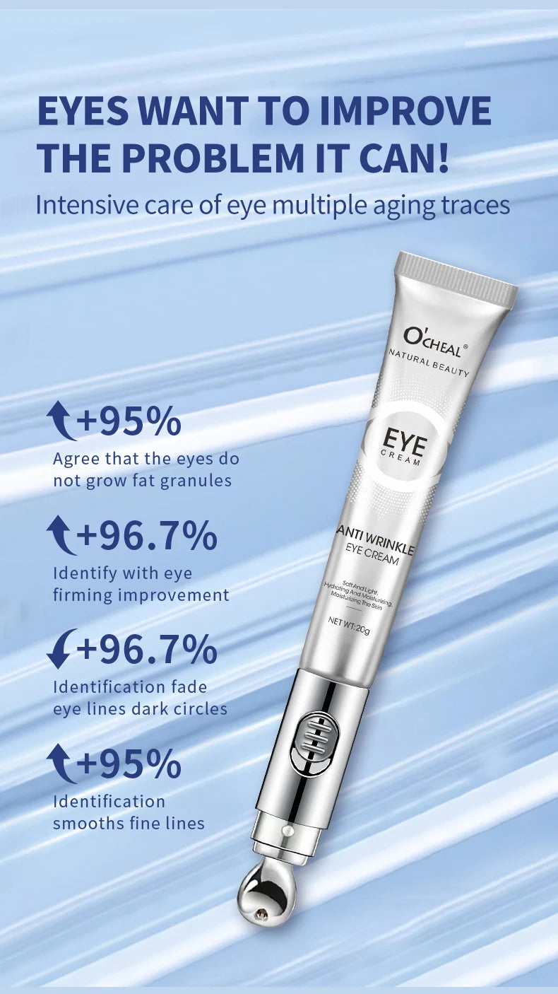 OCHEAL Electric Massage Eye Cream – Hyaluronic Acid Gel for Firming, Fine Line Reduction & Moisturizing Eye Care