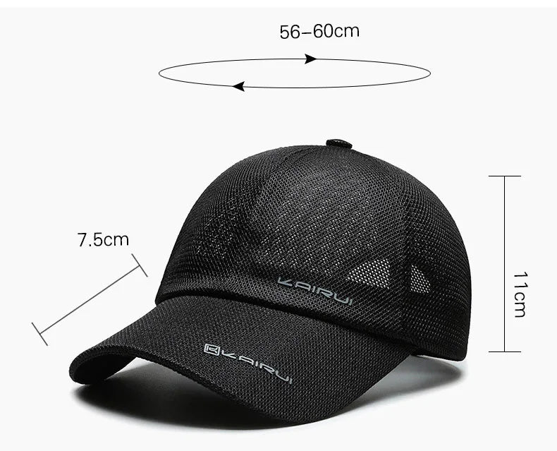 Mesh Baseball Cap – Breathable Snapback Dad Hat for Men & Women, Outdoor Camo Trucker Style
