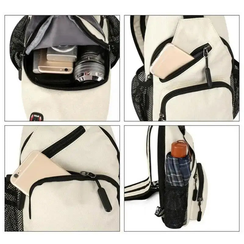 New Chest Bag Leisure Unisex Shoulder Messenger Multifunctional Backpack