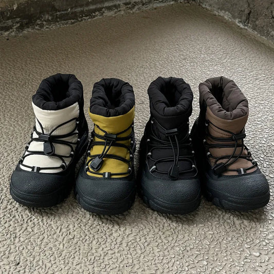 Children Winter Snow Boots – Waterproof Warm Cotton Shoes Boys Girls Outdoor Non-Slip School Boots