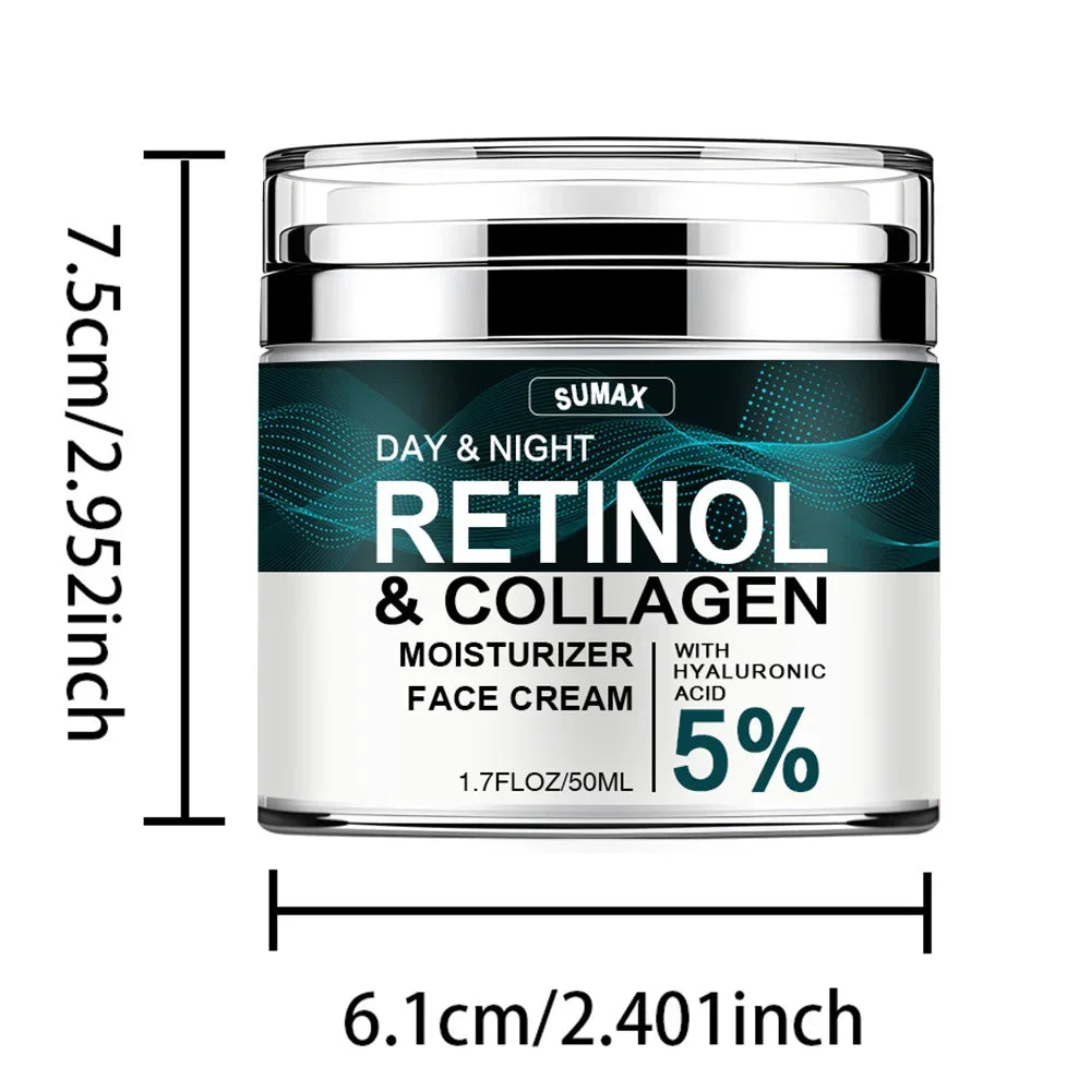50ML Retinol Face Cream Moisturizing Firming Brightening skincare Collagen Hyaluronic Acid Creams Facial Skin Care Products