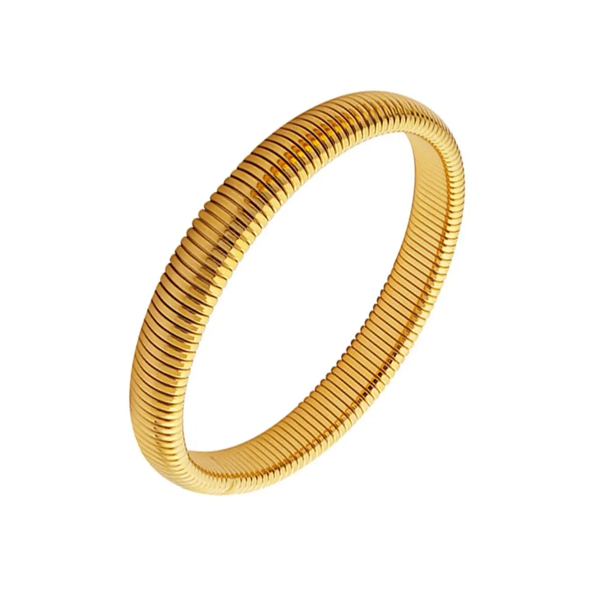 Waterproof 18K Gold Plated Stainless Steel Thick Bracelet – Unisex Jewelry