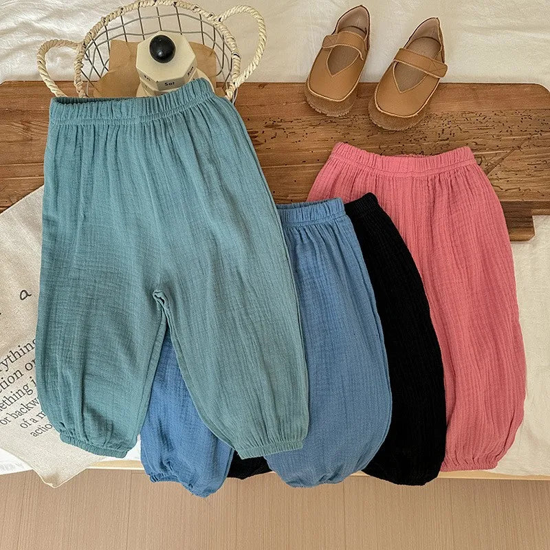 Children’s Summer Cotton Sets – Boys & Girls Sleeveless Tank Tops & Shorts