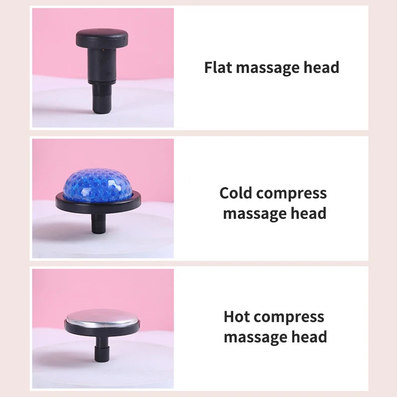 Professional Muscle Massage Gun – Intelligent Fitness Massager with Hot & Cold Compress & 6 Interchangeable Heads for Deep Muscle Relaxation & Recovery
