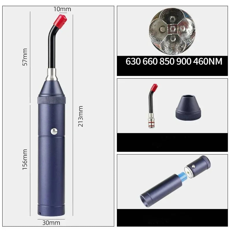 Red Light Therapy Device – Infrared Wand for Cold Sores, Canker Sores & Pain Relief | Multi-Area Treatment (Mouth, Nose, Ear, Knee, Feet, Hands, Ankle)