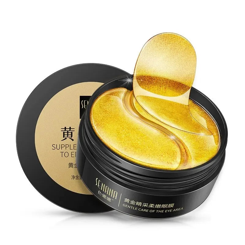 Gold Collagen Eye Masks – 60pcs Hydrating & Anti-Fatigue Treatment