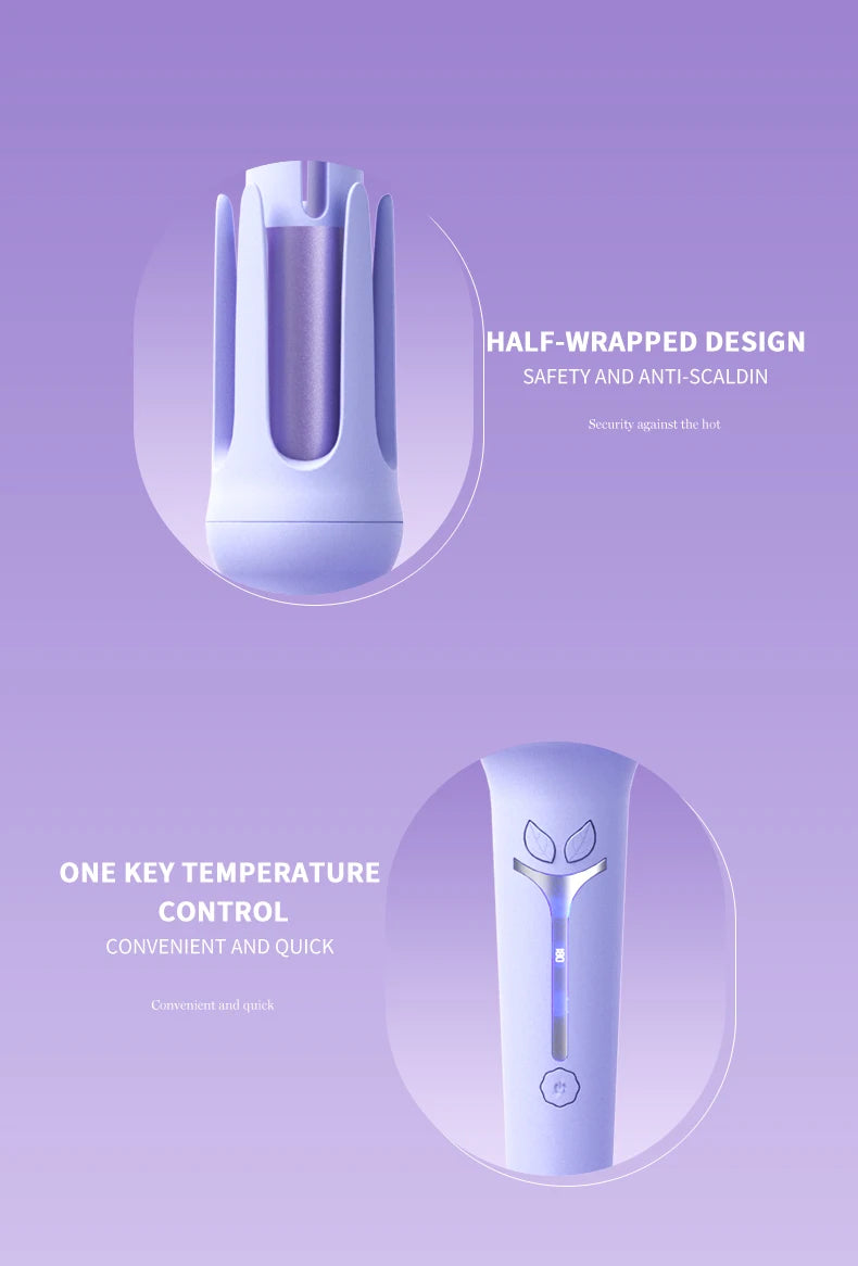 Automatic Curling Iron 32mm – Ceramic Hair Curler with Anion Technology & Fast Heating