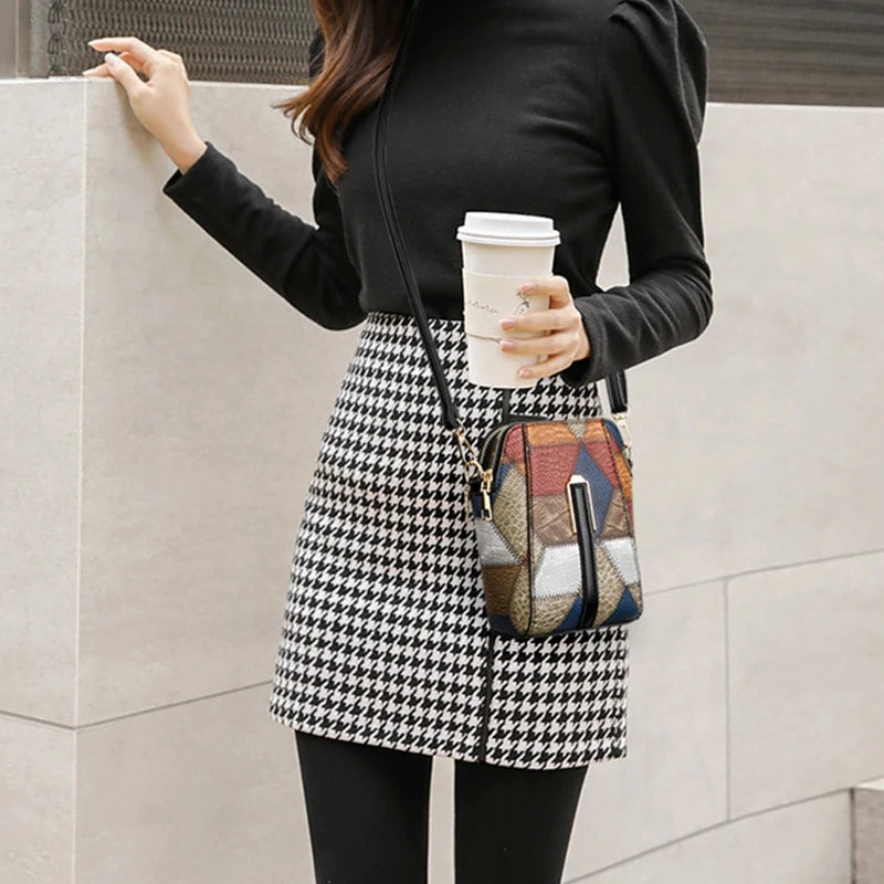 Fashion Women’s Luxury PU Leather Shoulder Crossbody – Small Shell Designer Phone Bag & Purse