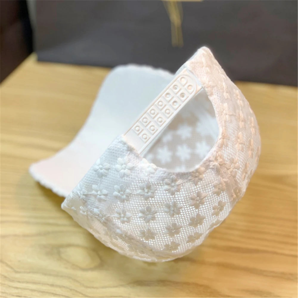 Lace Flower Thin Baseball Cap – Women’s Summer Breathable Sun Hat