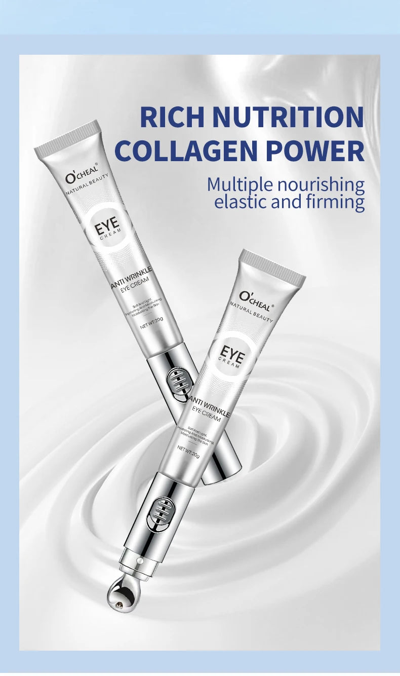 OCHEAL Electric Massage Eye Cream – Hyaluronic Acid Gel for Firming, Fine Line Reduction & Moisturizing Eye Care