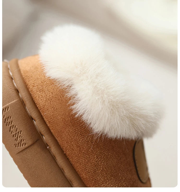 Cute Cartoon Winter Boots for Kids – Boys Girls Plush Warm Snow Boots Toddler Children's Shoes