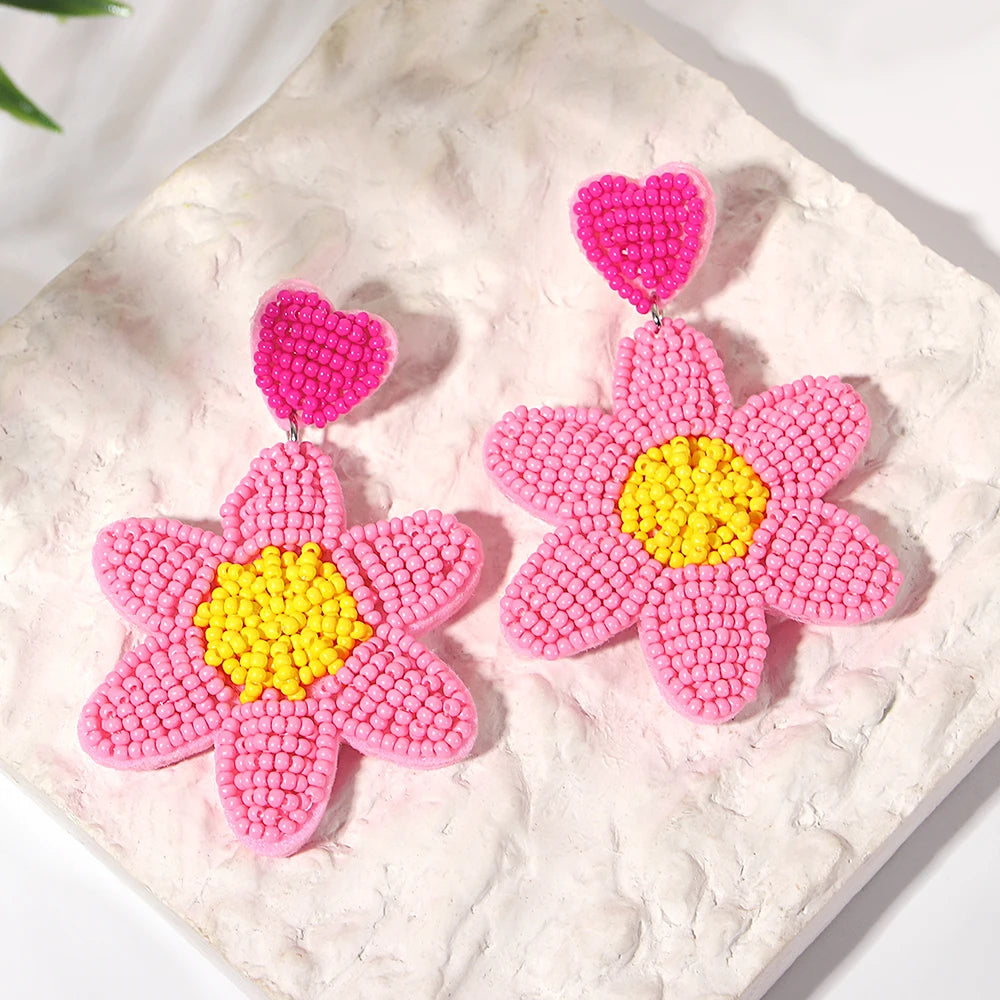 Bohemian Starfish Lobster Conch Earrings – Handmade Summer Beach Jewelry