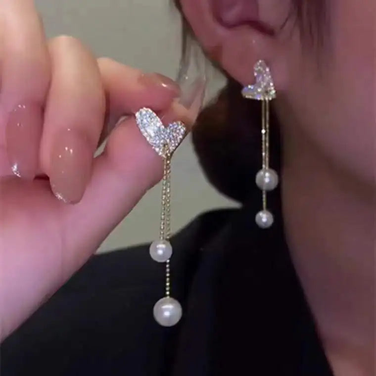 Rectangular Zircon Earrings – Elegant Women’s Wedding Jewelry