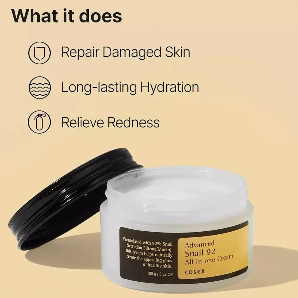 Advanced Snail 96 Mucin Power Essence/Cleanser/Cream – Korean Skincare for Deep Moisturizing & Nourishing Facial Care