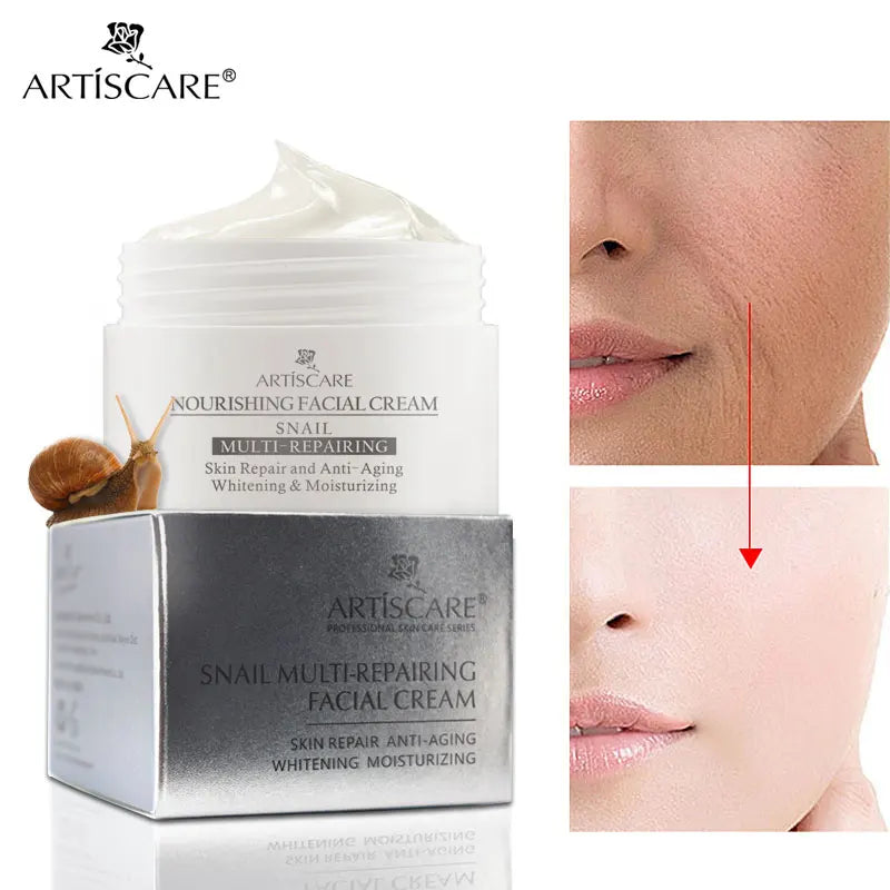 ARTISCARE Snail Repair & Peptide Facial Cream – 2PCS Moisturizing & Nourishing Skin Care Set