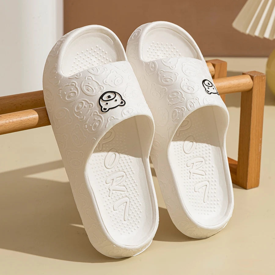 Little Bear Slide Slippers – Soft Non-Slip Unisex Summer Sandals