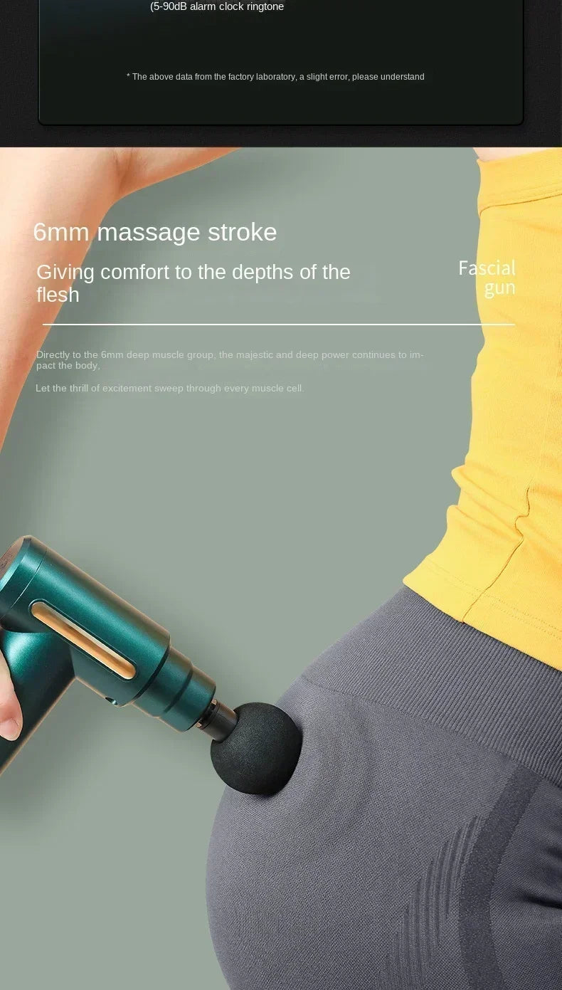 USB Mini Fascia Massage Gun – Portable Muscle Relaxation Vibrating Massager for Neck, Shoulder & Fitness Recovery