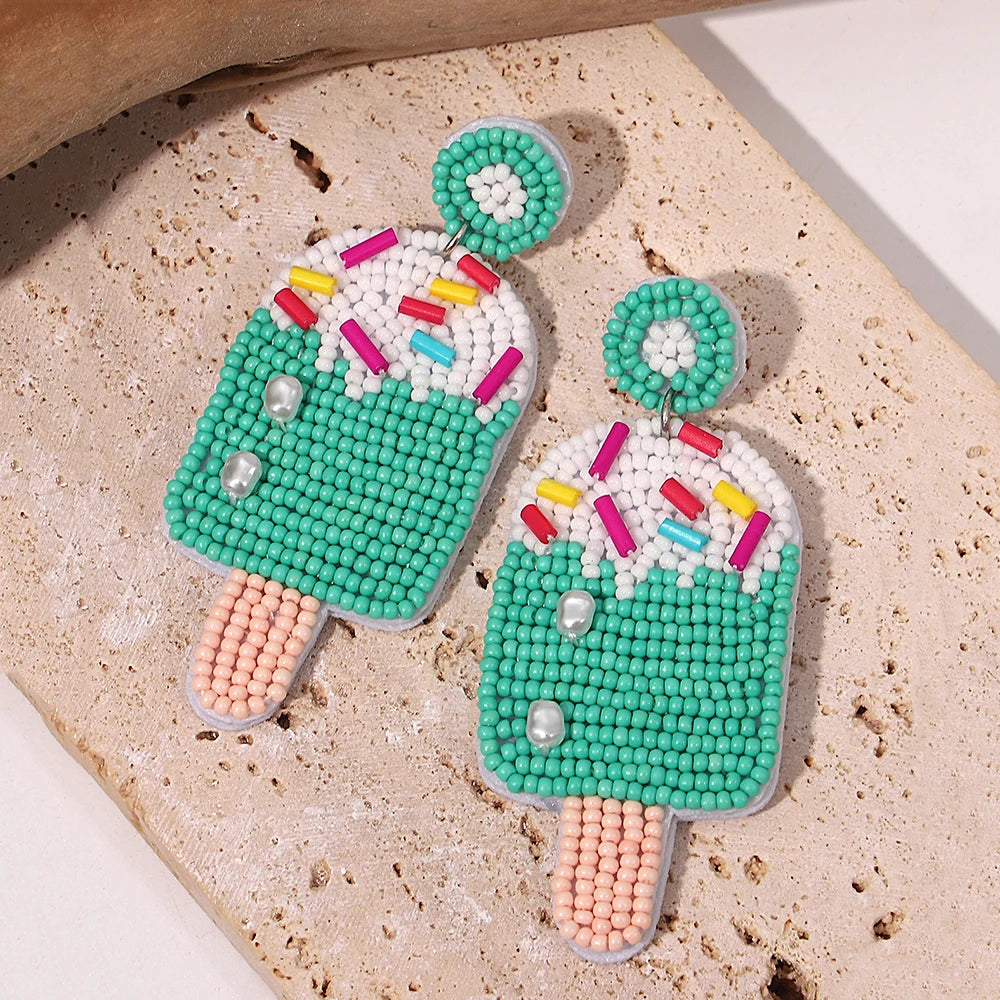Bohemian Starfish Lobster Conch Earrings – Handmade Summer Beach Jewelry