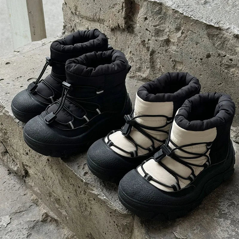 Children Winter Snow Boots – Waterproof Warm Cotton Shoes Boys Girls Outdoor Non-Slip School Boots