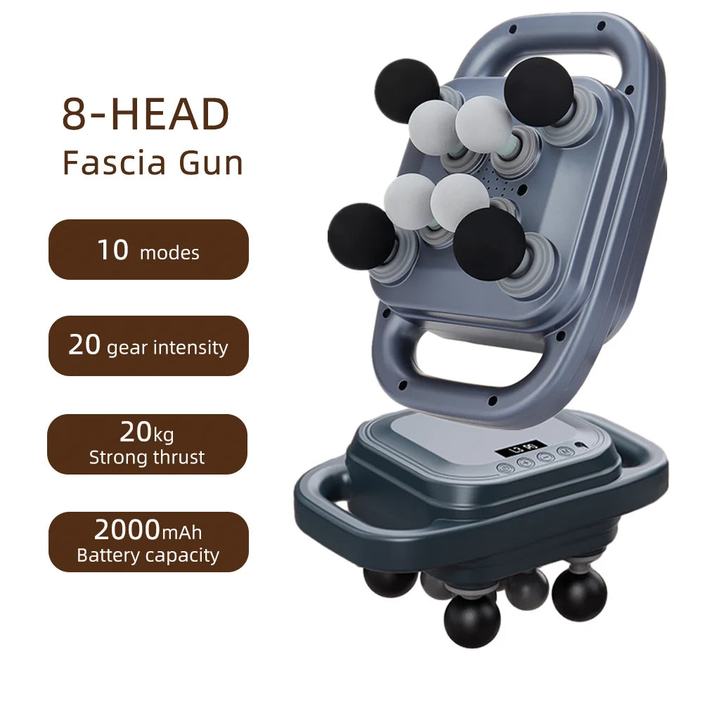Fascia Gun – 42-Head High-Frequency Vibration Massage Gun | Full Body, Back, Waist, Neck & Shoulder Muscle Massager