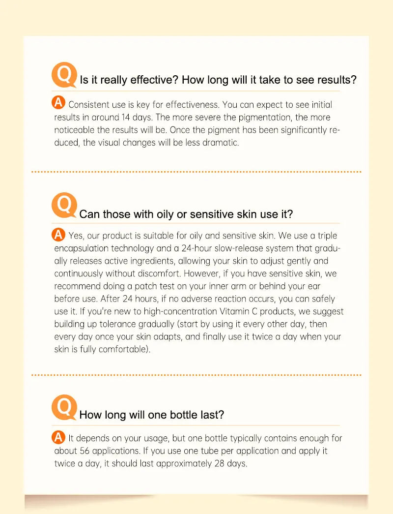 Vitamin C Whitening & Hyaluronic Acid Facial Serum – Moisturizing, Anti-Aging, Brightening & Firming Skin Care Essence