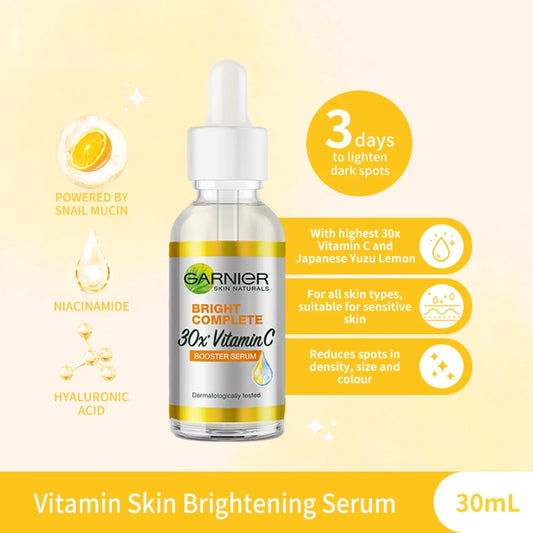Garnier Whitening Serum – Clears Acne Marks & Tightens Pores