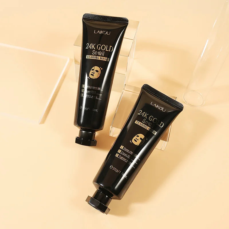 LAIKOU 24K Gold Sakura Peel-Off Mask – Anti-Wrinkle & Blackhead Removal