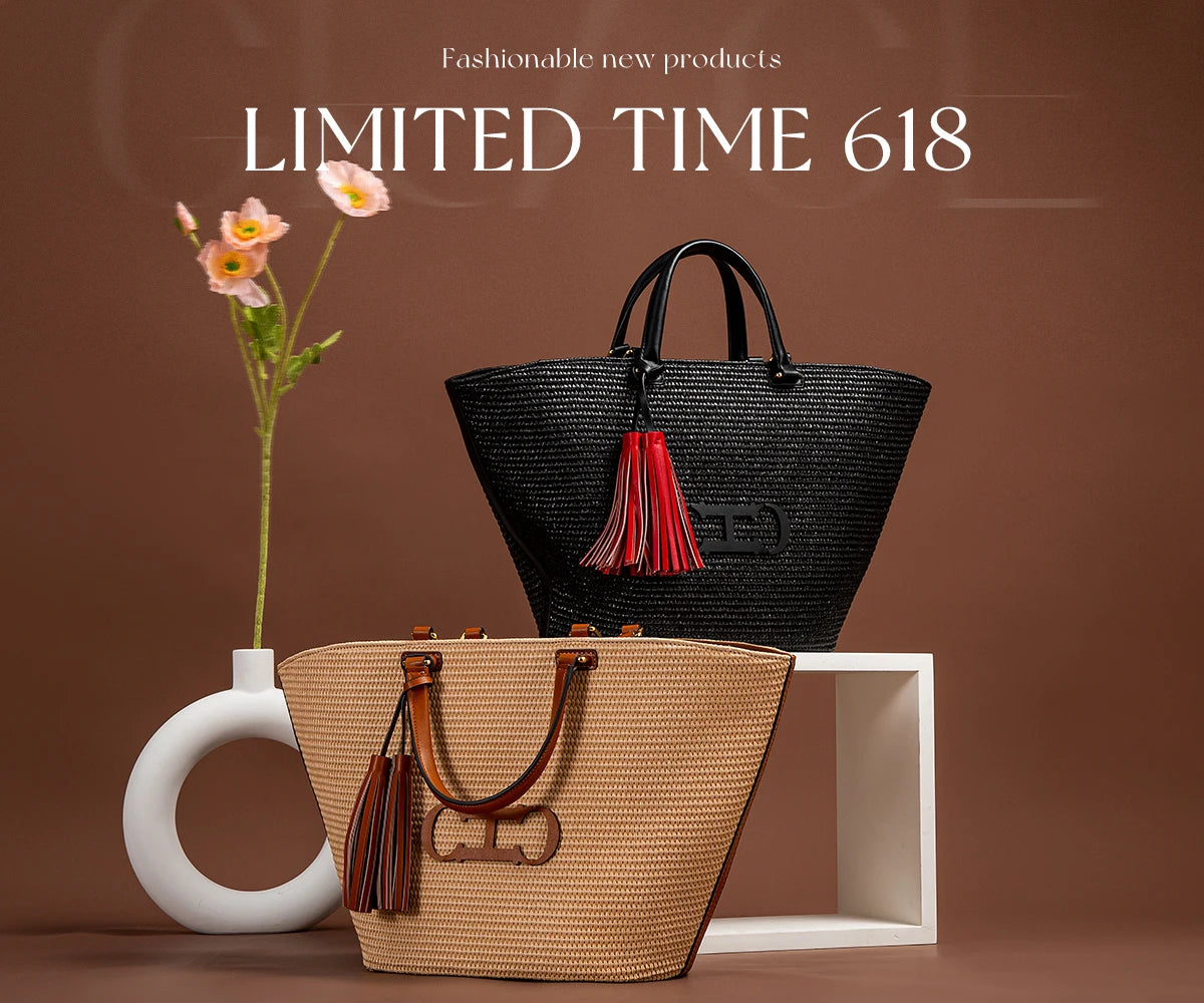 CHCH Women’s Steel Embossed Handheld Tote Bag – Mother’s Shopping Bag
