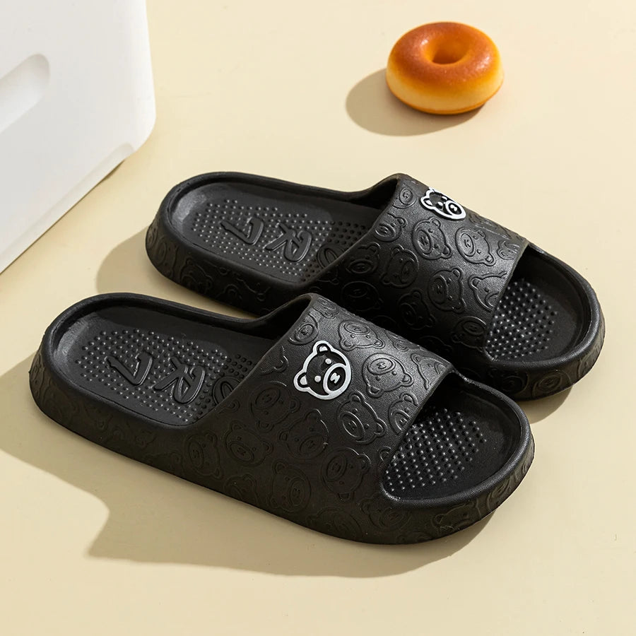 Little Bear Slide Slippers – Soft Non-Slip Unisex Summer Sandals
