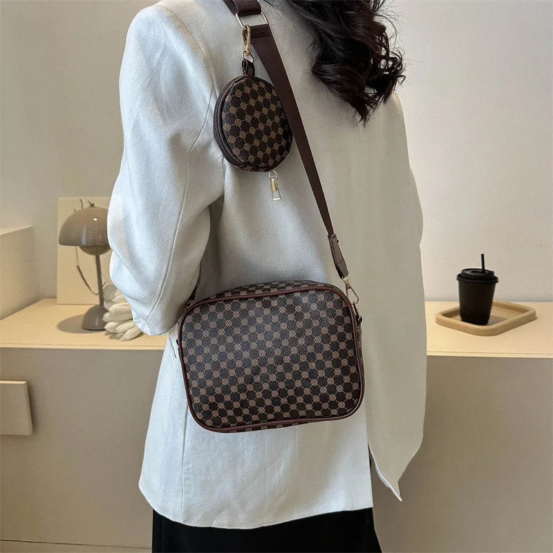Vintage Pattern Shell Crossbody Bag – Small Luxury Designer Shoulder Purse for Women