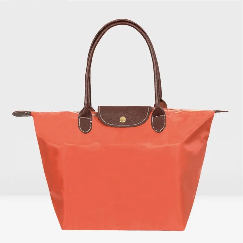 Nylon Sports Fitness Tote Bag – Waterproof Shoulder Handbag with Zipper & Mobile Phone Pocket