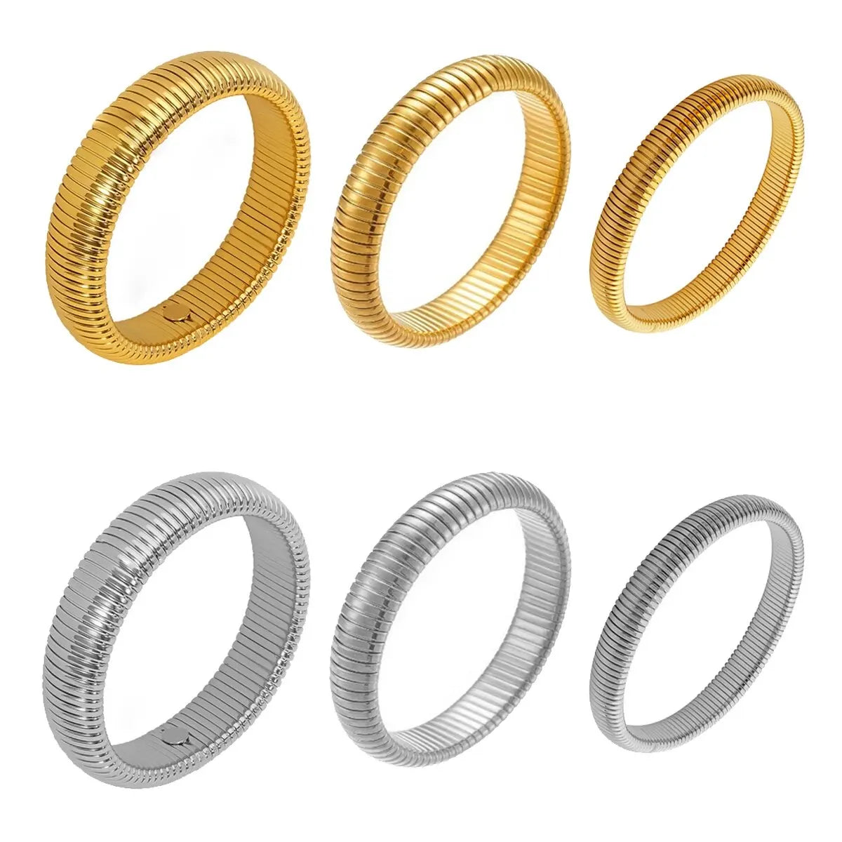 Waterproof 18K Gold Plated Stainless Steel Thick Bracelet – Unisex Jewelry