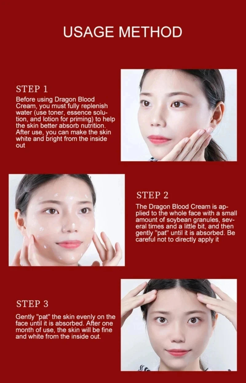 Dragon’s Blood Face Cream – Retinol & Placenta Essence | Brightening, Lifting, Firming Korean Skincare