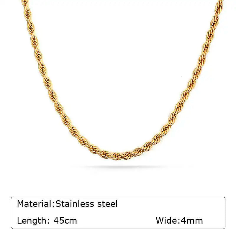 Chunky Gold Link Necklace – Thick Oval Chain Choker for Women