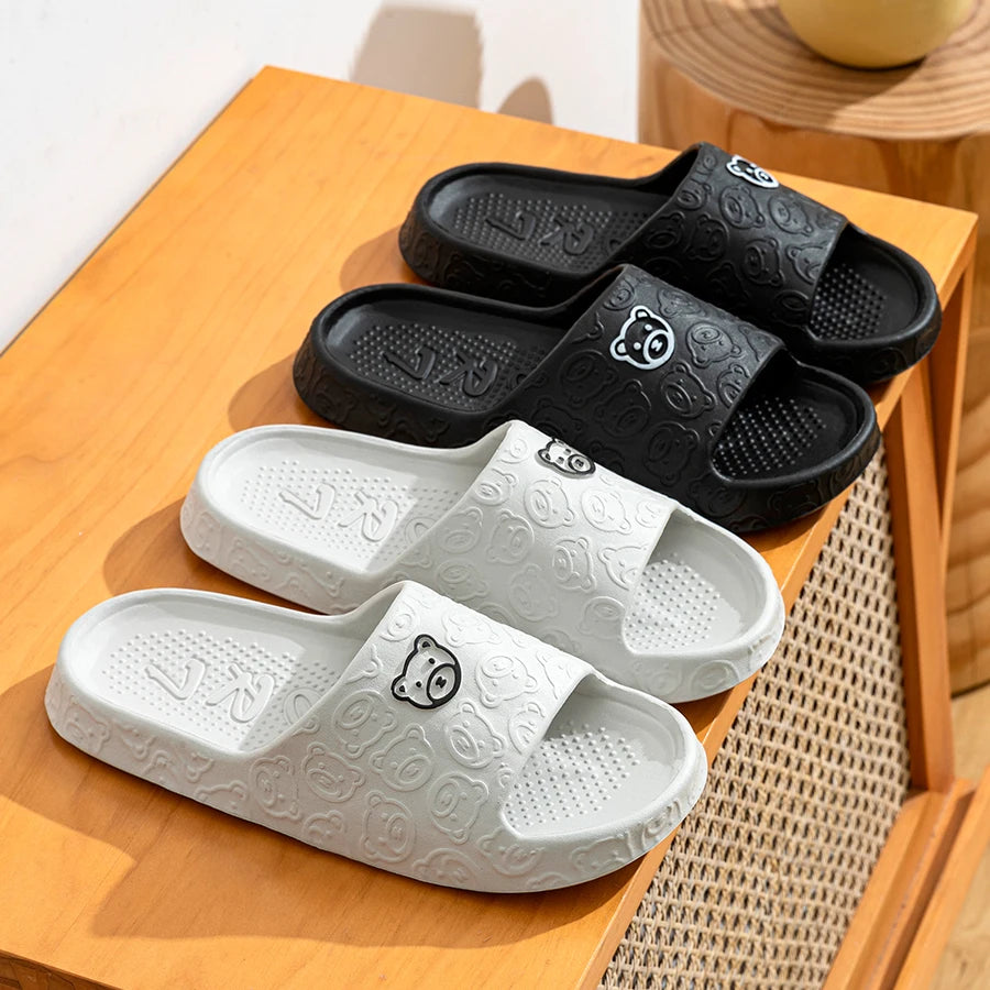 Little Bear Slide Slippers – Soft Non-Slip Unisex Summer Sandals