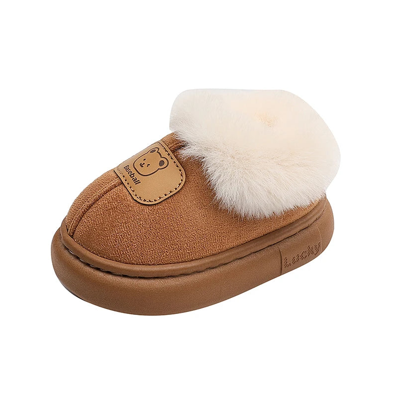 Cute Cartoon Winter Boots for Kids – Boys Girls Plush Warm Snow Boots Toddler Children's Shoes