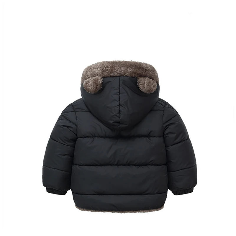 inter Baby Jacket – Cute Cartoon Hooded Warm Coat 2–6Y Kids Outerwear