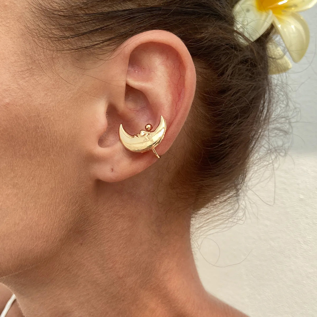 Boho Starfish Shell Ear Cuffs – Asymmetrical Beach Party Earrings for Women