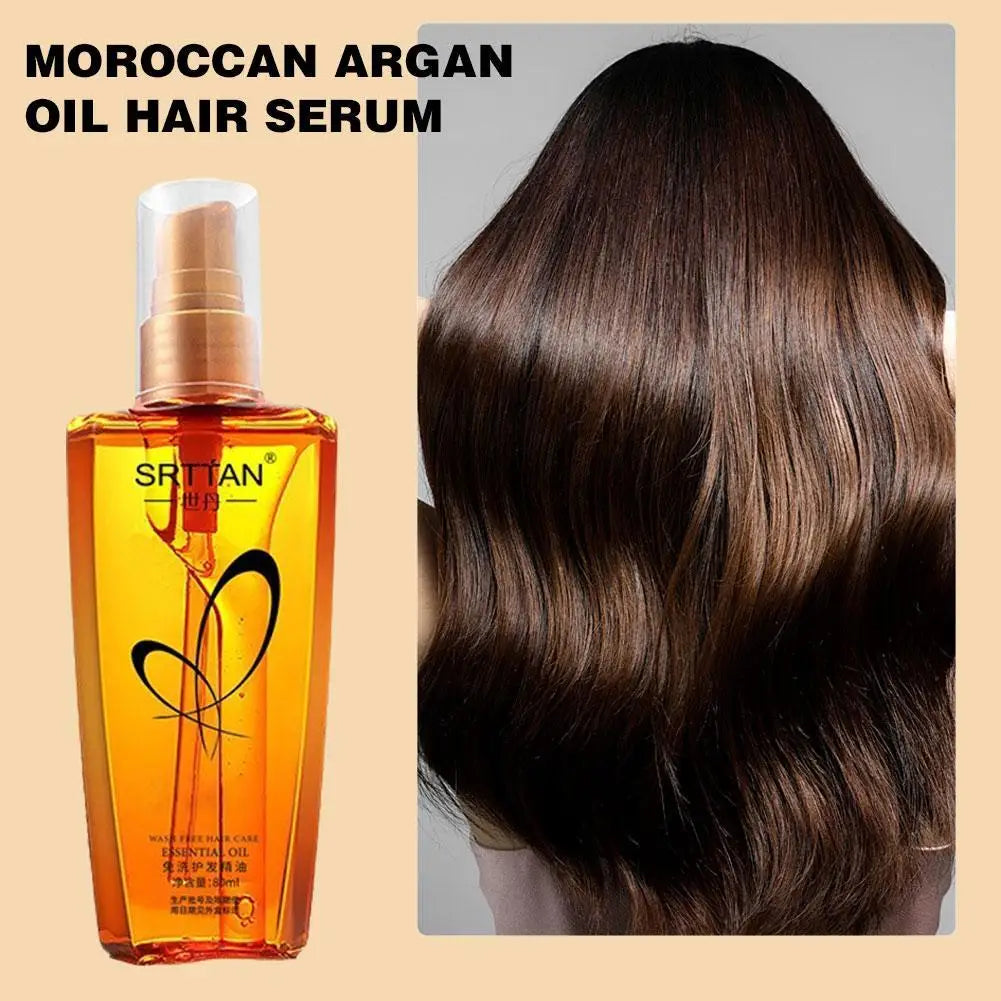 Argan Oil Hair Serum – Anti-Frizz, Split-End Repair & Glossy Shine