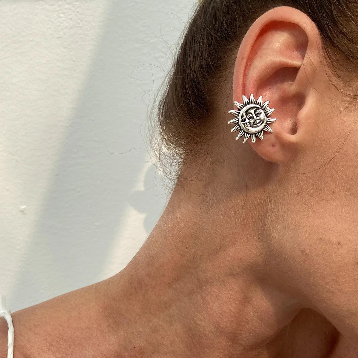Boho Starfish Shell Ear Cuffs – Asymmetrical Beach Party Earrings for Women