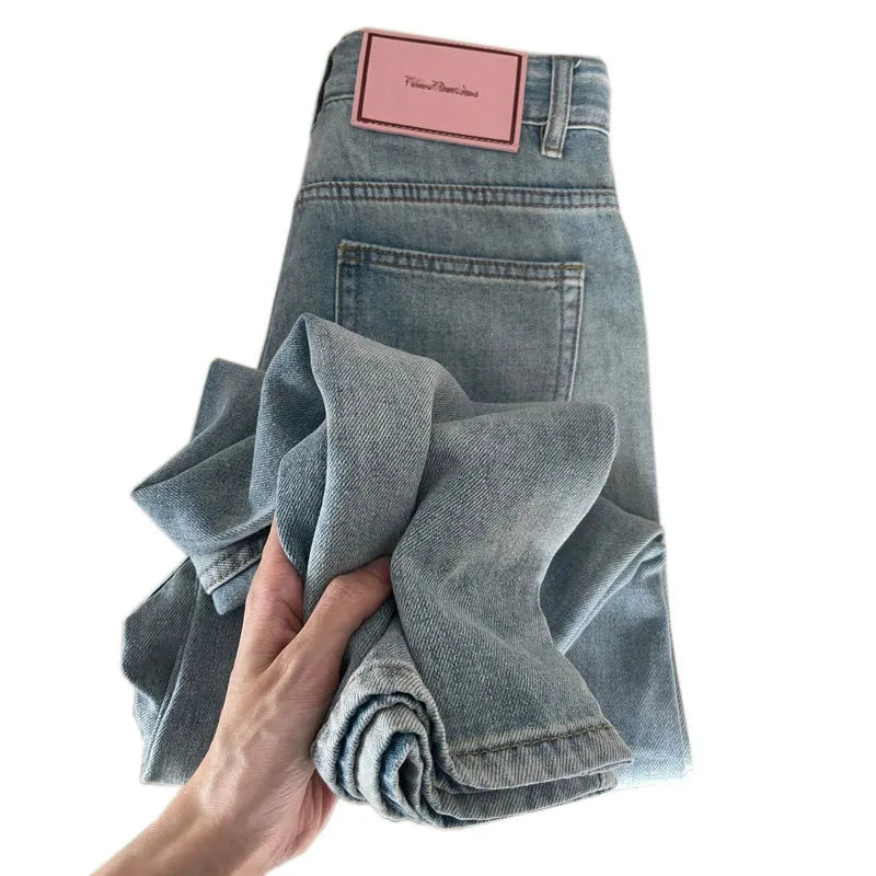 Y2K Wide Leg Baggy Jeans – Low Rise Streetwear Denim