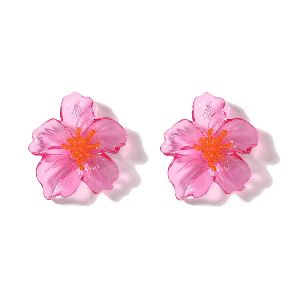 Colorful Resin Flower Earrings – Luxury Women’s Holiday Jewelry