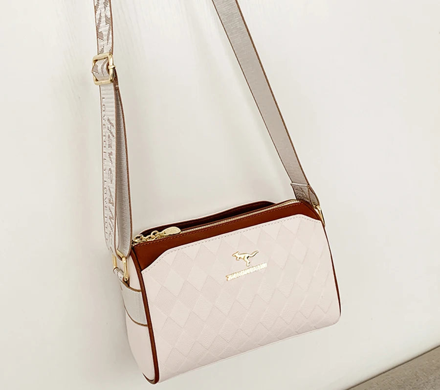 Luxury High-Quality Women’s Messenger Bag – Designer Checkered Trendy Shoulder Crossbody