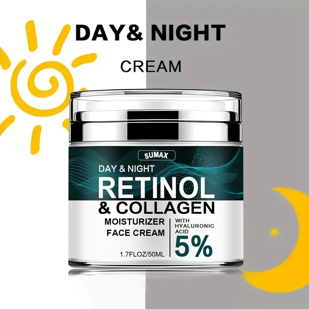 50ML Retinol Face Cream Moisturizing Firming Brightening skincare Collagen Hyaluronic Acid Creams Facial Skin Care Products
