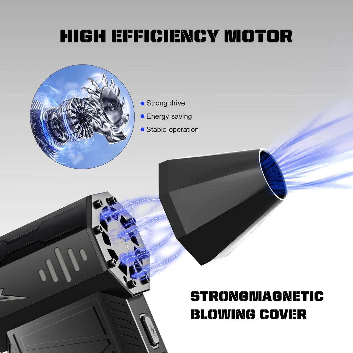 X3Pro Handheld Mini Turbo Jet Fan – 150000RPM Powerful Air Blower & Compressed Air Duster for Car, PC & Home