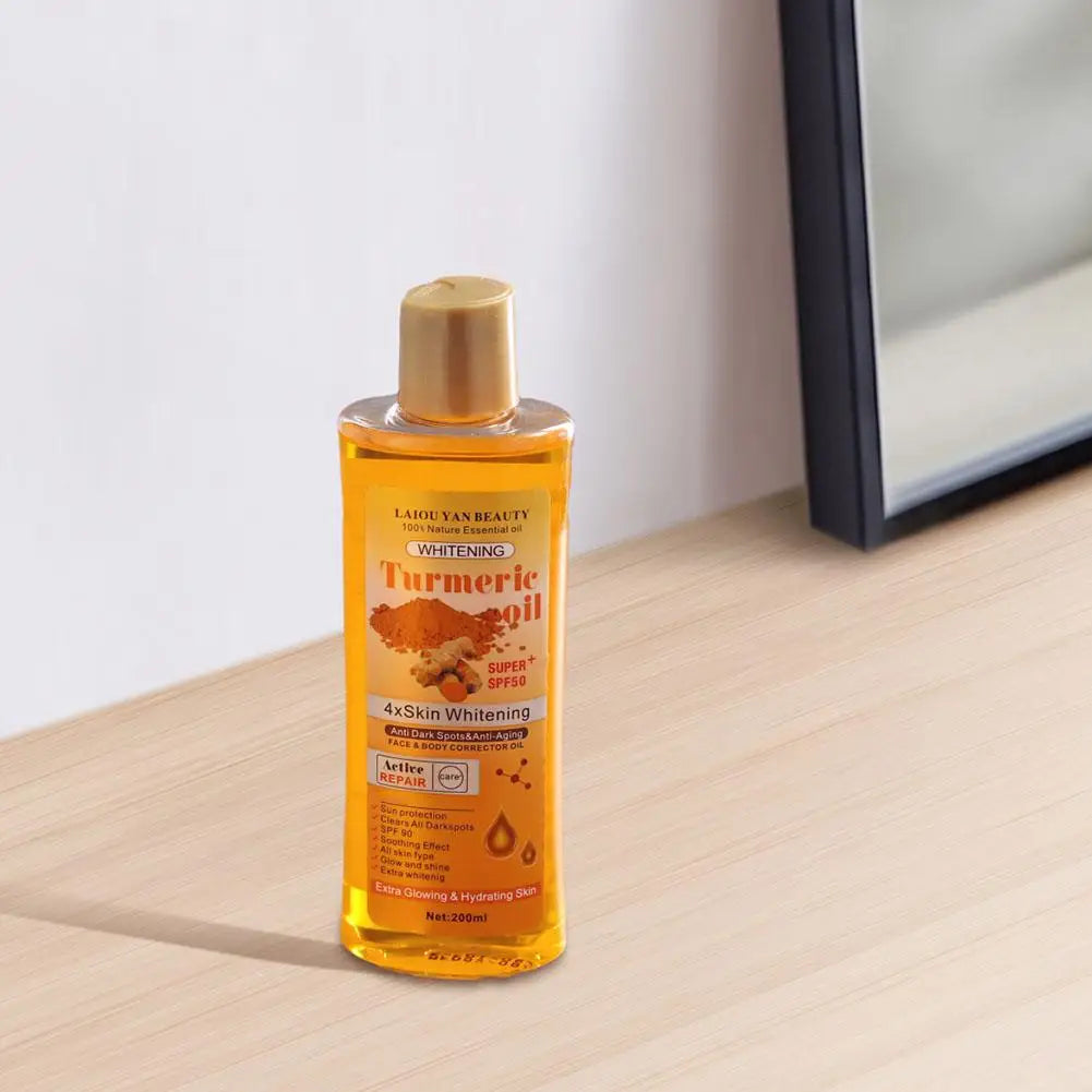 Turmeric & Ginger Essential Oil (200ml) – Deep Hydration, Nourishing & Smoothing Face & Skin Care
